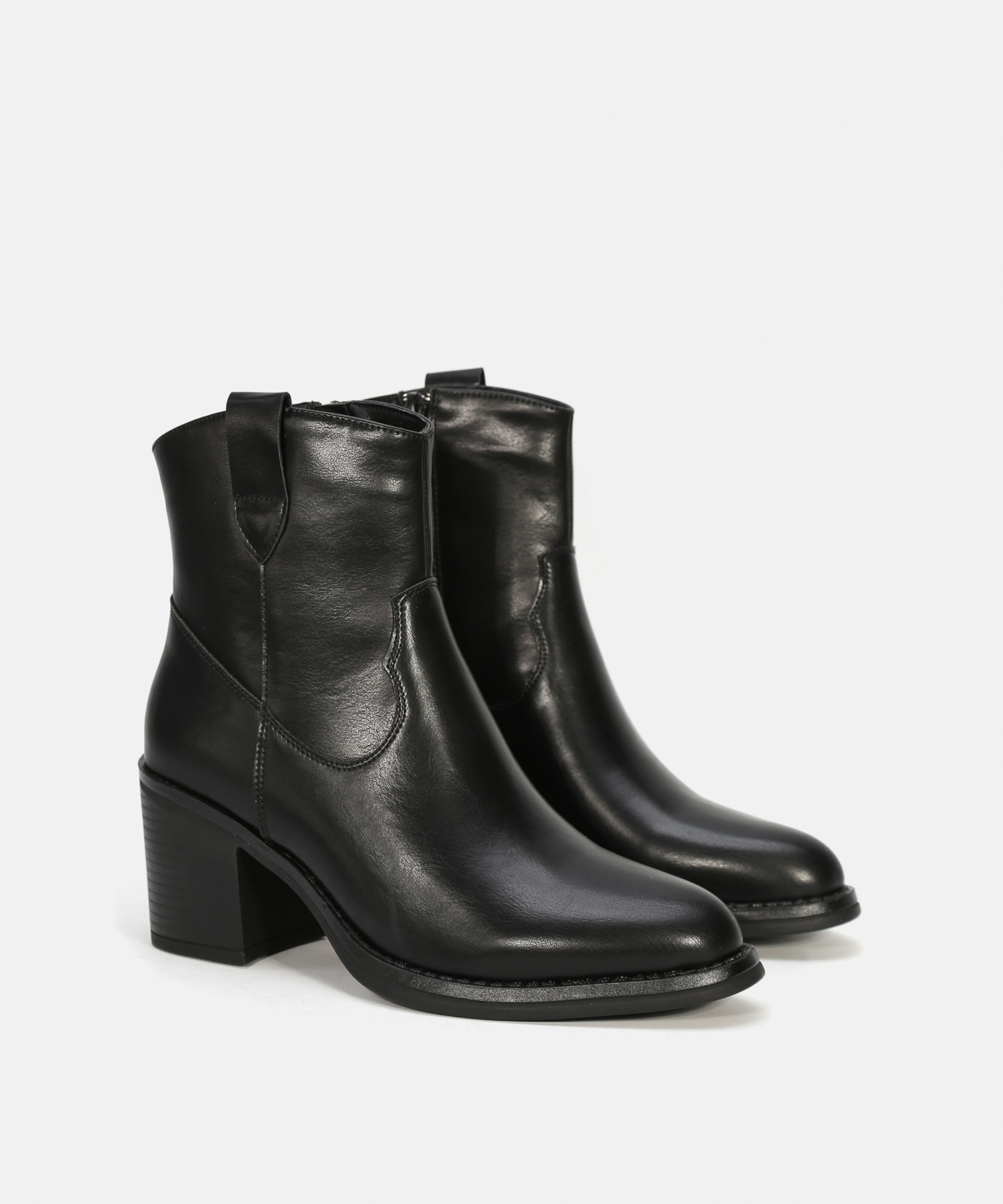 Botines tacón liso image number null